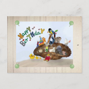 Geschich tenkorb postkarte