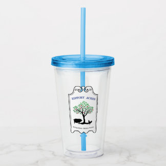Geschichte Acres Straw Tumbler Acryltrinkbecher