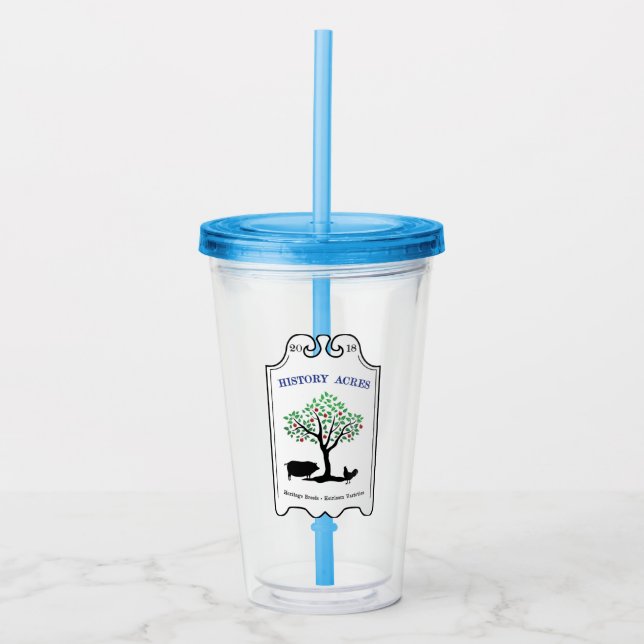 Geschichte Acres Straw Tumbler  Acryltrinkbecher (Vorderseite)