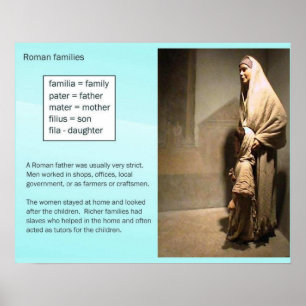 Geschichte, altes Rom, Familien Poster