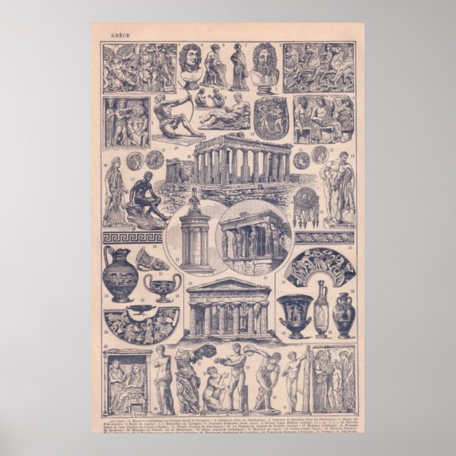 Geschichte, antikes Griechenland, Poster (Vorne)