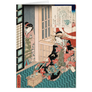 Geschichte der Courtesan Shiratama-Karten