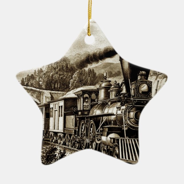 Geschichte der Dampflokomotive-Motor Keramikornament (Vorne)