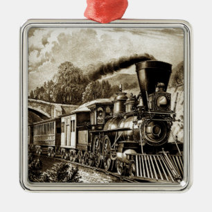 Geschichte der Dampflokomotive-Motor Ornament Aus Metall