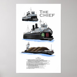 Geschichte der Großseefähre Chief Wawatam Poster