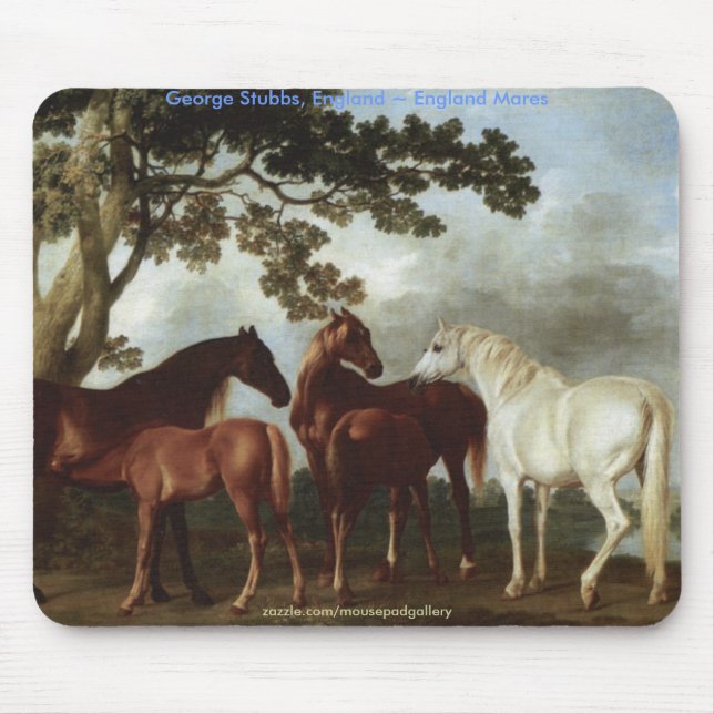 GESCHICHTE der PFERDE-Kollektion Mousepad (Vorne)