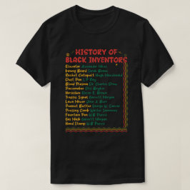 Geschichte der schwarzen Erfinder T-Shirt