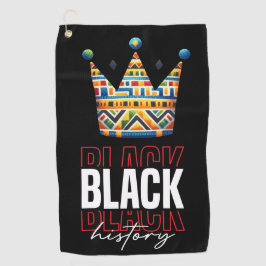 Geschichte der schwarzen Monate für Golfer Golfhandtuch