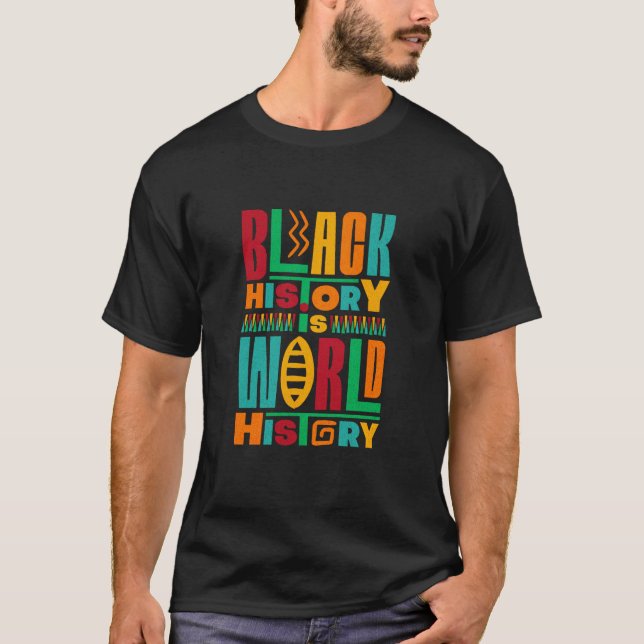 Geschichte der schwarzen Welt T-Shirt (Vorderseite)