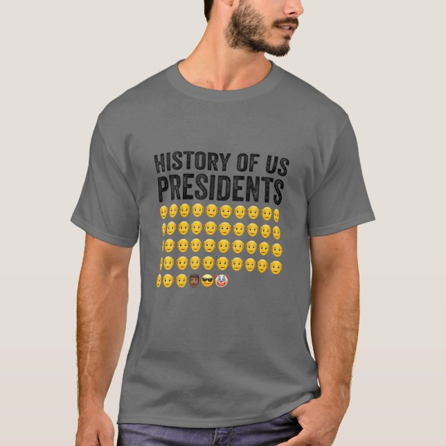 Geschichte der US-Präsidenten 46. Clown Präsident  T-Shirt (Vorderseite)
