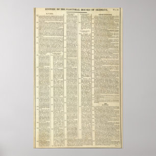 Geschichte der Wahlhäuser von Deutschland Poster