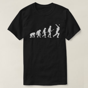 Geschichte des Cricket Lover-Geschenks Evolution d T-Shirt