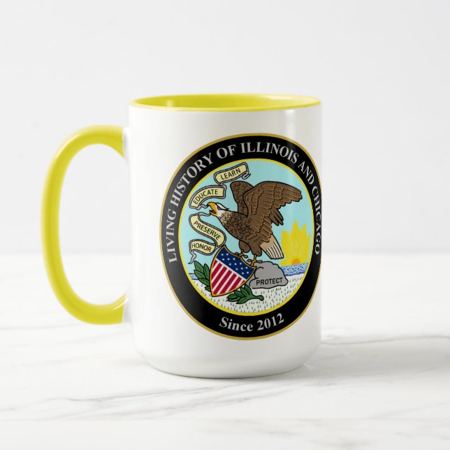 Geschichte des Lebens in Illinois und Chicago Tasse (Links)