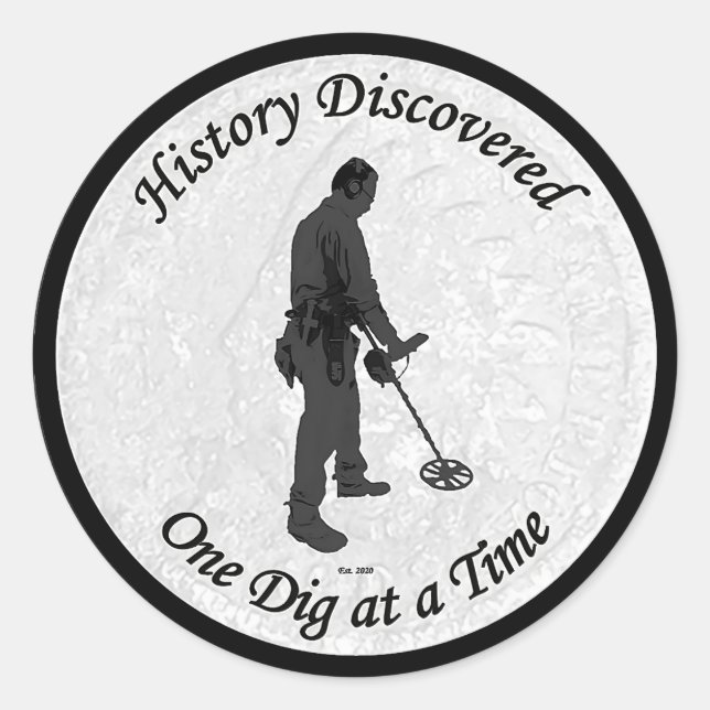 Geschichte Entdeckt YouTube-Kanal-Designaufkleber Runder Aufkleber (Vorderseite)