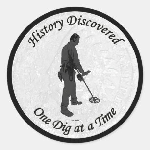 Geschichte Entdeckt YouTube-Kanal-Designaufkleber Runder Aufkleber