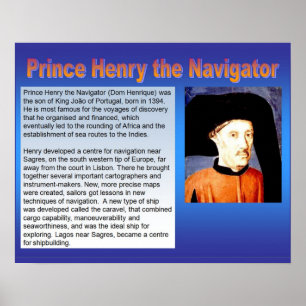 Geschichte, Erforschung, Prinz Henry der Navigator Poster