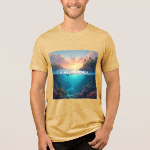 Geschichte Golf von Amerika Nachrichten Sonnenaufg Tri-Blend Shirt