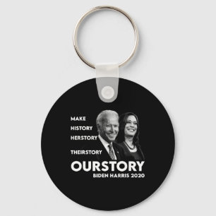 Geschichte Kamala Harris und Joe Biden 2020 Schlüsselanhänger