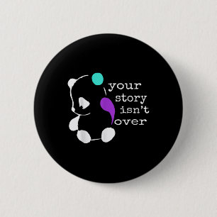 Geschichte nicht vorüber - Semicolon Geschenk Suiz Button