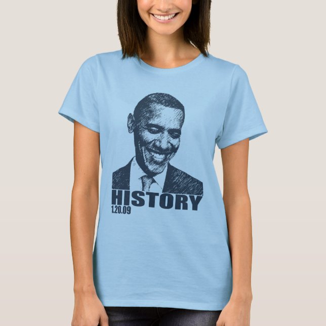 GESCHICHTE - Obama-Einweihung 1/20/09 T-Shirt (Vorderseite)