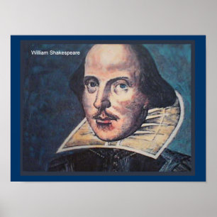 Geschichte, Portrait von William Shakespeare Poster