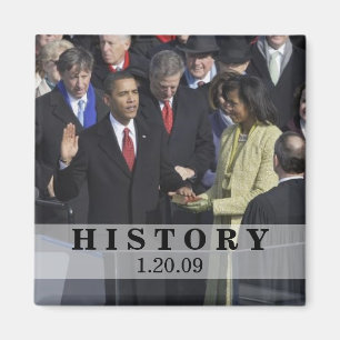 GESCHICHTE: Präsident Obama Inauguration Ceremony Magnet