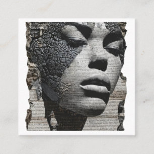 Geschichte Quadratische Visitenkarte