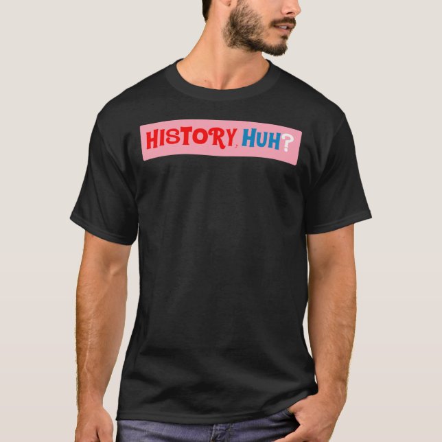 Geschichte, rot weiß und königlich blau  T-Shirt (Vorderseite)