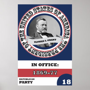 Geschichte Ulysses S. Grant Presidential Poster