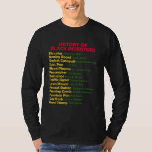Geschichte von Black Inventors Black History Monat T-Shirt