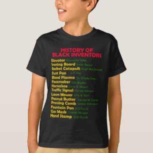 Geschichte von Black Inventors Black History Monat T-Shirt
