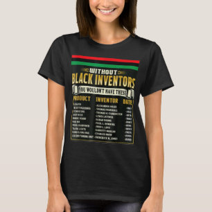 Geschichte von Black Inventors Black History Month T-Shirt