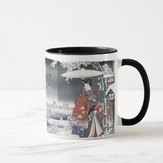 Geschichte von Genji Toyokuni Hiroshige Japanische Tasse (Rechts)