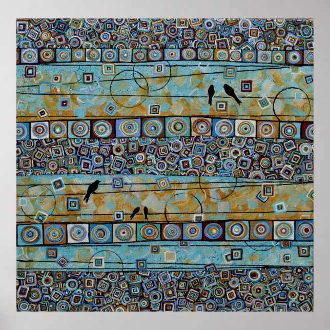 Geschichte von zwei Städten - Vogel auf einem Wire Poster (Vorne)