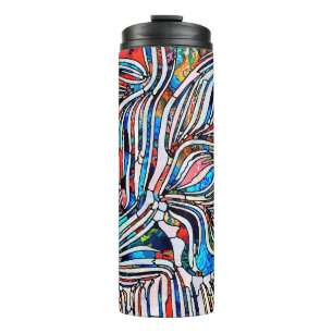 Geschichten kaputt. Unity of Stached Glass Serie. Thermosbecher