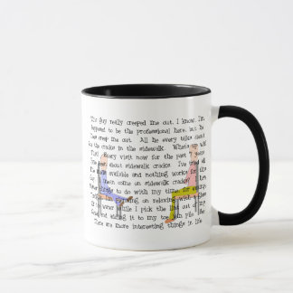 Geschichten-Kunst-Creepy Bürgersteig-Sprungs-Typ Tasse