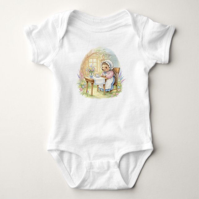 Geschichten über meine Kindheit. Sehr gemütlich am Baby Strampler (Vorderseite)