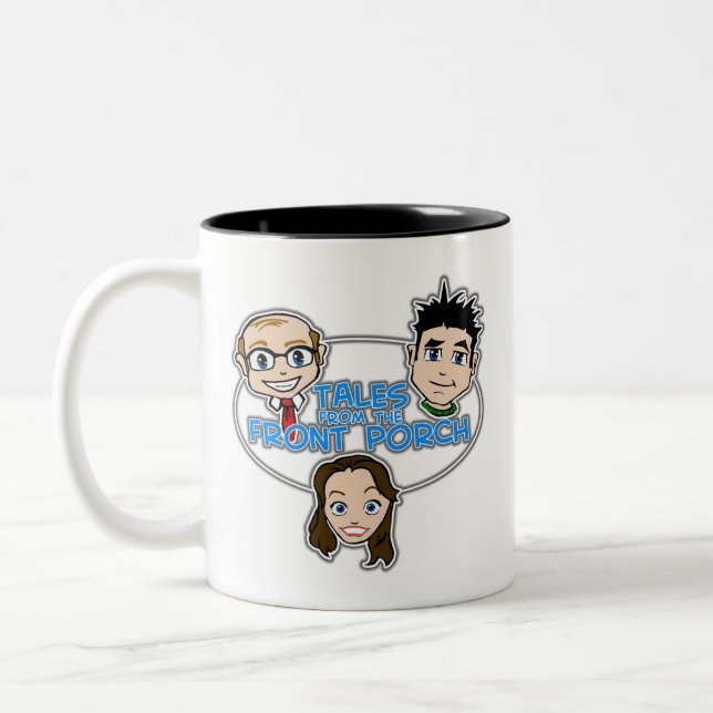 Geschichten von der vorderes Portal-Kaffee-Tasse Zweifarbige Tasse (Links)