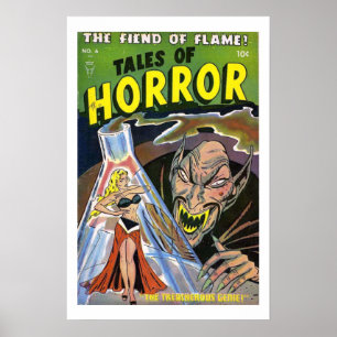 Geschichten von Horror Vintages Comic Buchcover-Po Poster