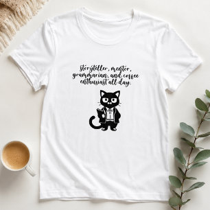 Geschichtenerzähler Mentor Grammatiker Kaffee-Enth T-Shirt