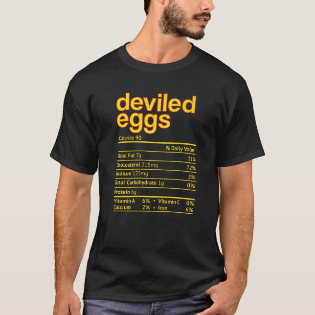 Geschichtete Eier Ernährung Fakten Witziger Ernted T-Shirt (Vorderseite)