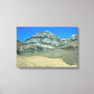 Geschichtete Gipfel der Mojave-Wüste Leinwanddruck