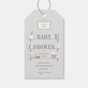 Geschichtete Regale Geschenkanhänger zur Babyparty