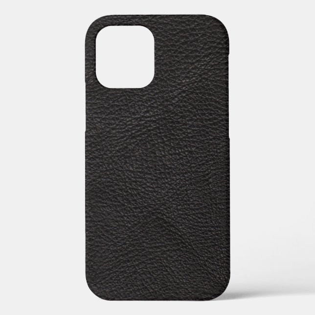 Geschichteter Fall von Black Leather Case-Mate iPh iPhone Hülle (Rückseite)