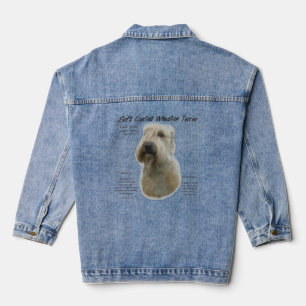 Geschichtliches Design von weichgedeckten Rädern Jeansjacke