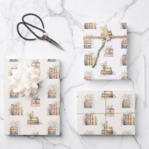 Geschichtsbuch-Geschenkpapier Neue Kapitel-Wrap-Pa Geschenkpapier Set