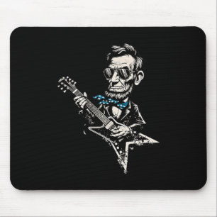 Geschichtscomic Präsident Abraham Lincoln spielt Mousepad