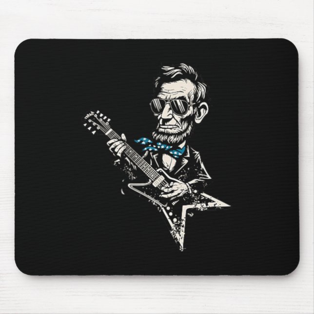 Geschichtscomic Präsident Abraham Lincoln spielt Mousepad (Vorne)
