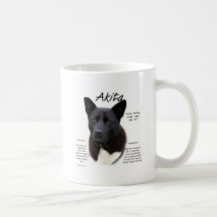 Geschichtsentwurf Akitas (Schwarzes) Kaffeetasse