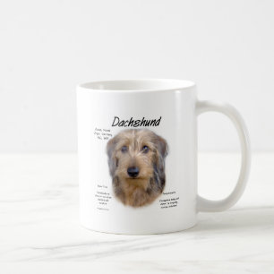 Geschichtsentwurf der Dackel-(Drahthaarterrier) Kaffeetasse